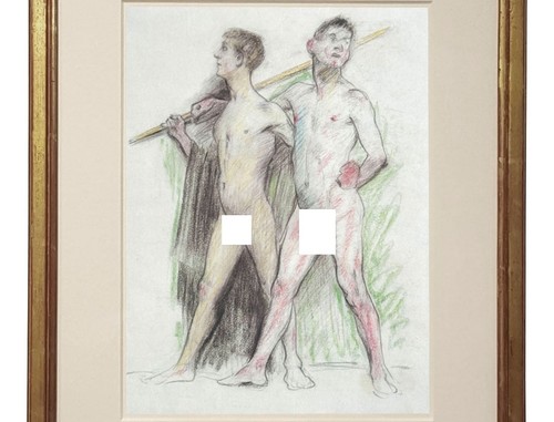Lovis corinth german male nude - male,