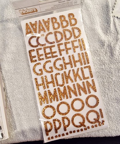 Thickers chipboard alphabet - chipboard,