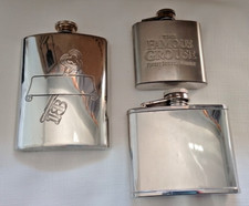 3 vintage hip flasks - 2