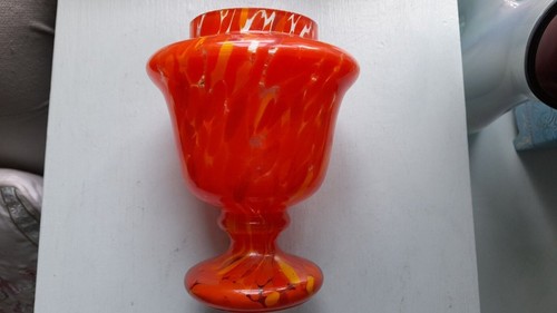 Belgium vintage glass vase