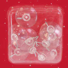 8 X Suction Cups Clear Rubber