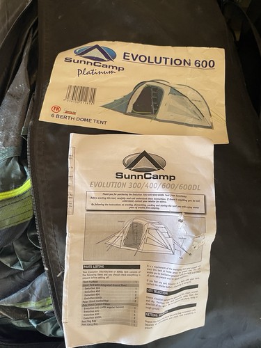 Sunncamp evolution 600 tent - sunncamp,
