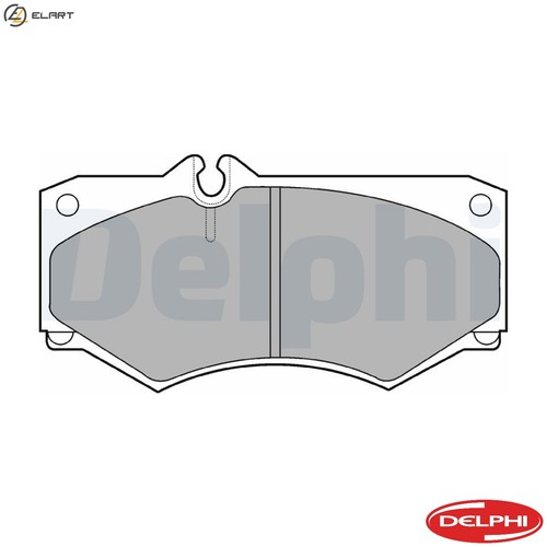 Brake pad set - pad,