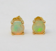 9ct Yellow Gold & Welo Opal