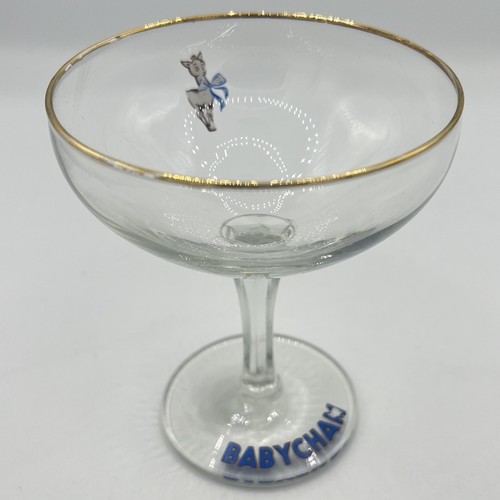 Babycham vintage glass 1950s - glass,