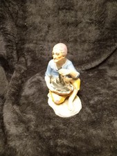 Vintage Porcelain Fisherman