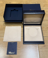 Genuine Original Chopard Jewellery Necklace Pendant Large Box Case + Booklet