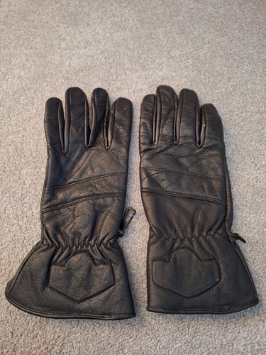 Black leather motorcycle