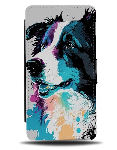 Watercolor border collie flip - border,