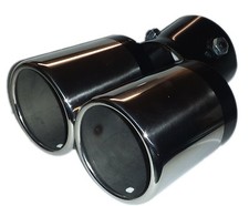 TWIN DUAL EXHAUST TRIM CURVED