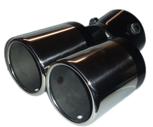 Twin dual exhaust trim - trim, curved