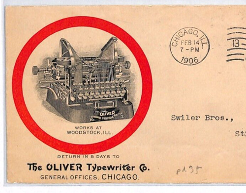 Usa advert cover - 1906, oliver