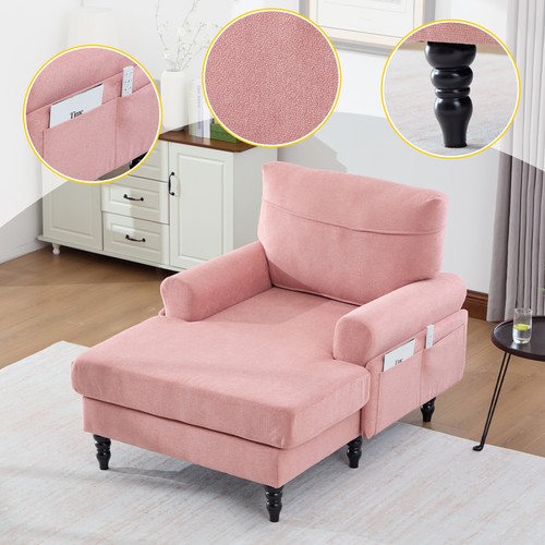 Chenille fabric chaise lounge - fabric,