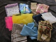 Job Lot 12 Vintage Scarves