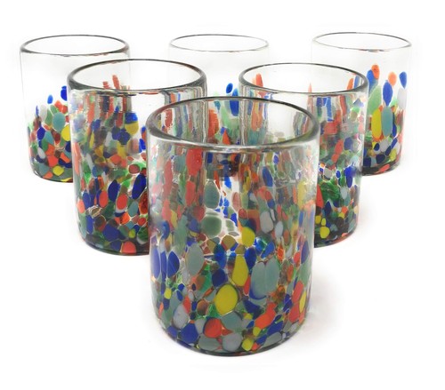 Hand blown mexican drinking - mexican,