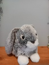 Keel Toys Fluffy Grey Bunny