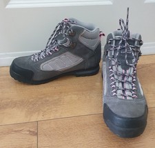 KARRIMOR Ladies Boulder 10 Hiking Boots Leather Grey Charcoal Pink 6 39.5