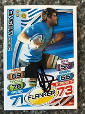 Signed Diego Magno Uruguay Rugby Attax 2015 Card PROOF