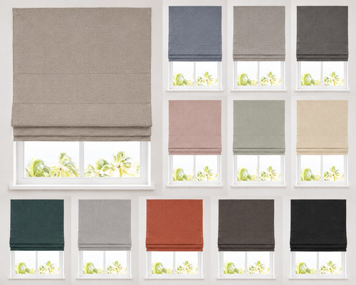 Plain textured blackout roman - plain,