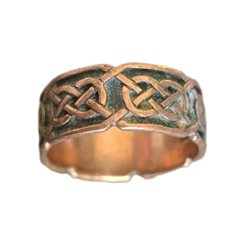 Solid copper celtic ring - solid,