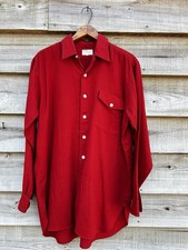 1950s Red Viyella Cotton Wool