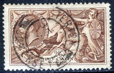GB KG V 1934 2/6d Red-Brown
