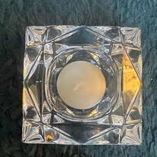 Party Lite Square Lead Crystal