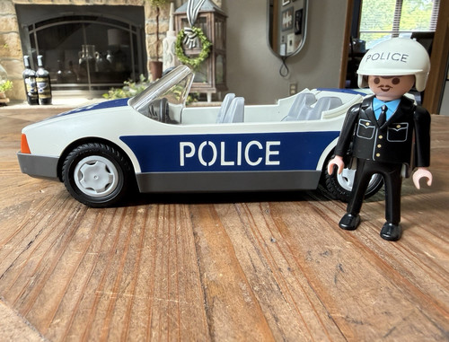 Playmobil vintage police car - vintage,