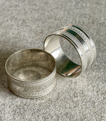 Pair vintage silver plate - silver,