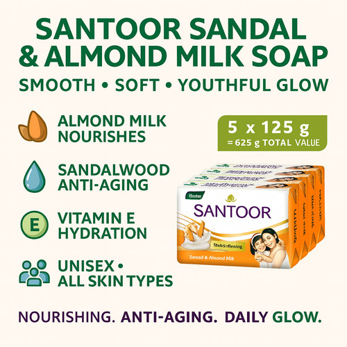 Santoor sandal almond milk - santoor,