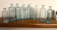 8 x Old Chemist Bottles