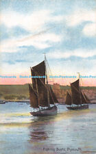 R437859 Fishing Boats Plymouth Fine Art Post Cards Shureys Publications