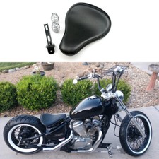 Black Motorcycle Solo Seat