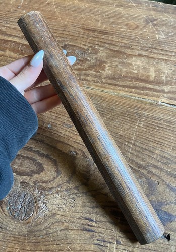One old vintage oak antique - old,