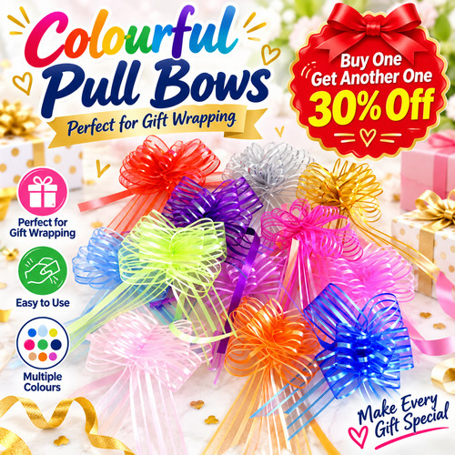 Large pull bows 50mm gift - large,