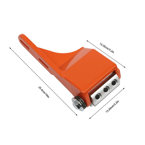Orange log peeler - log, with