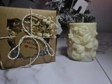 Soy Candle•Highly Scented•Long Lasting•Flower•Aromatherapy•Purple•Gift•Cute