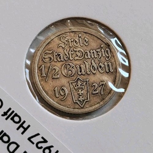 Poland coin danzig silver - coin,