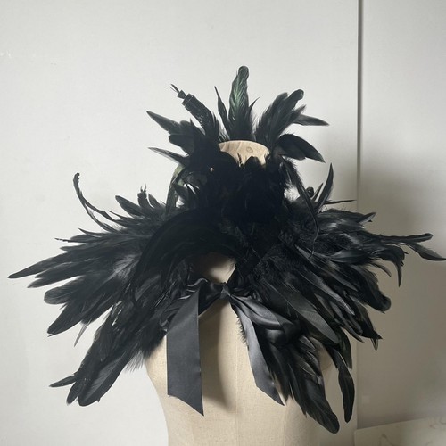 Feather shrug shawl - shawl, props