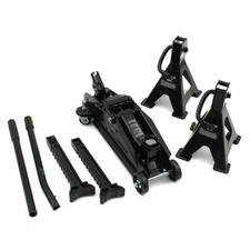 RD3125 COMPACT GARAGE RACING HYDRAULIC CAR TROLLEY JACK 2 TONNE & 2 AXLE STANDS