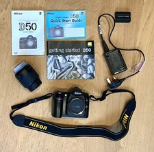 Nikon D50 camera body, lens
