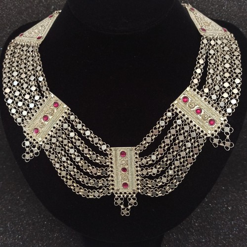 Old israel bib necklace - israel,