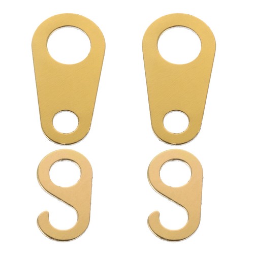 Golden metal clock - chain, tabs