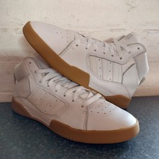 Adidas VRX Mid Top White Leather Trainers Gum Soles UK 9 EUR 43 Handball Spezial