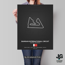 Bahrain Formula One F1 Circuits Tracks Picture Print - wall art poster