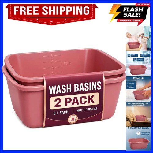 Plastic wash basin pack 5 - wash,