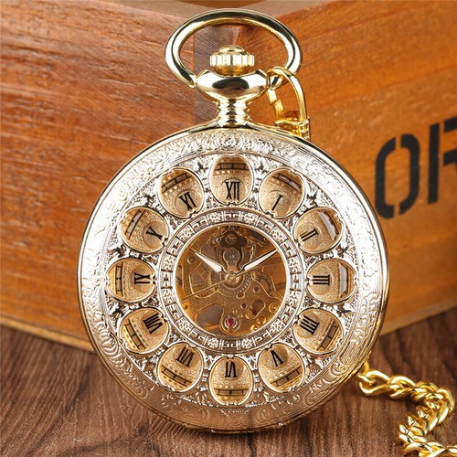Men mechanical pocket - mechanical, watch