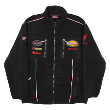 HONDA Mens Fleece Jacket Black XL