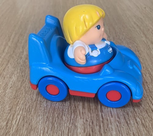 Vintage playskool doll and car - and,