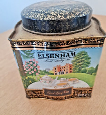 Vintage Tea Caddy Tin Elsenham Earl Grey